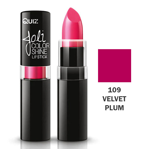 QUIZ – Batom Longa Duração Joli Brilho 3,6g Nº109 Velvet Plum